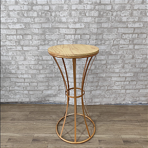 Alugue Mesa de Ferro Elegante Dourado M