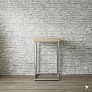 Alugue Mesa de Ferro Quadrada Prata M