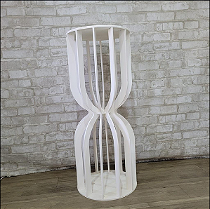 Alugue Mesa Ampulheta Branco G