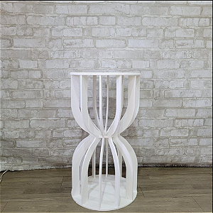 Alugue Mesa Ampulheta Branco M