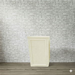 Alugue Mesa de Cubo Boiserie Branco G