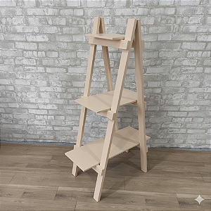 Alugue Escada para Lembrancinhas Nude 3 Degrais