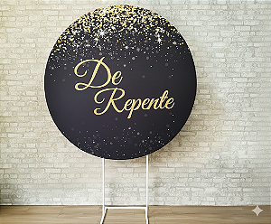 Alugue Estrutura Painel Redondo e a Capa de Tecido do Tema - De Repente