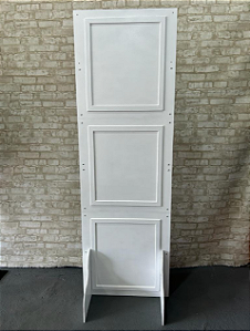 Alugue Painel Boiserie Branco