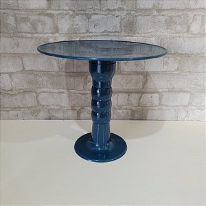 Alugue Boleira Colonial Regulável Lisa Azul Petróleo