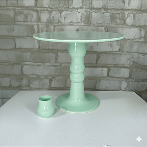 Alugue Boleira Colonial Regulável Lisa Verde Menta