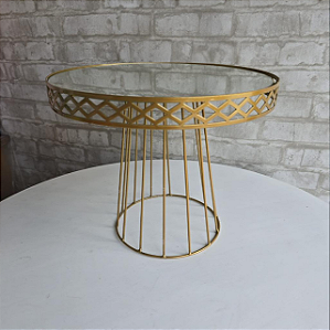 Alugue Boleira Espelhada Dourado ( Modelo 2 )