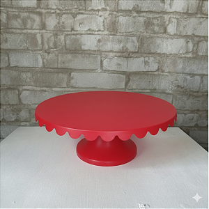 Alugue Boleira Babado Vermelho