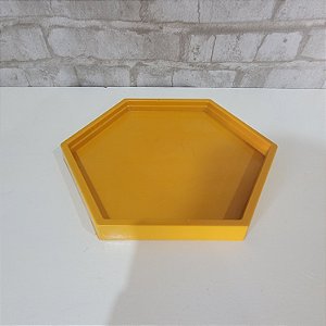 Alugue Bandeja Sextavada Mostarda