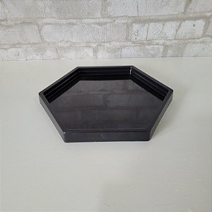 Alugue Bandeja Sextavada Preto