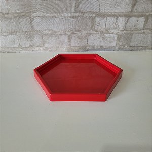 Alugue Bandeja Sextavada Vermelho