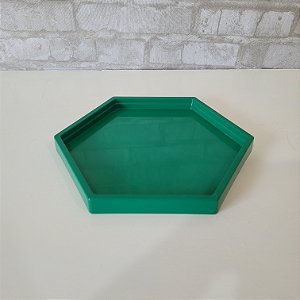 Alugue Bandeja Sextavada Verde