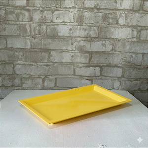 Alugue Bandeja Retangular Amarelo