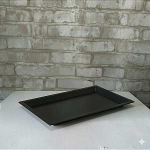 Alugue Bandeja Retangular Preto