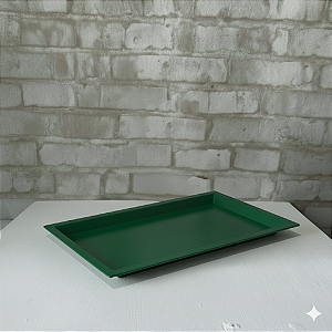 Alugue Bandeja Retangular Verde