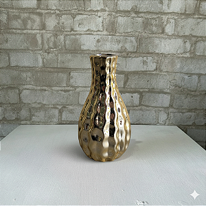 Alugue Mini Vaso de Porcelana Dourado