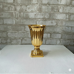 Alugue Vaso Grego Dourado Gold G