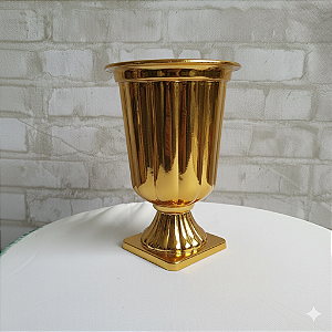 Alugue Vaso Grego Dourado Gold P