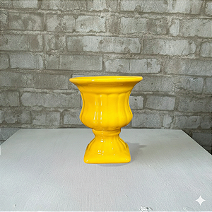 Alugue Mini Vaso de Porcelana Amarelo