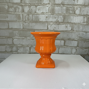 Alugue Mini Vaso de Porcelana Laranja