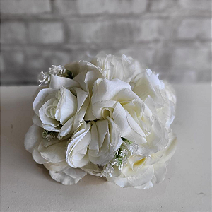 Alugue Arranjo de Flor Artificial P - Branco