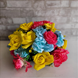 Alugue Arranjo de Flor Artificial G - Colorido