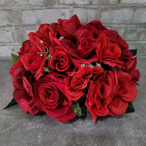 Alugue Arranjo de Flor Artificial Vermelho GG