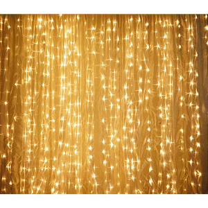 Algue Cortina de LED Branco Quente