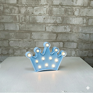 Alugue Coroa de LED Azul Lúminaria (Pilhas não inclusa)