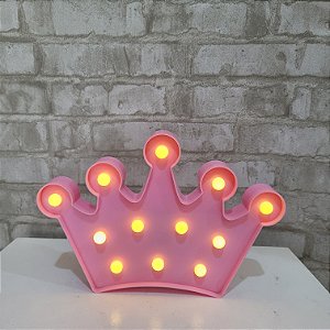 Alugue Coroa de LED Lúminaria (Pilhas não inclusa) - Rosa