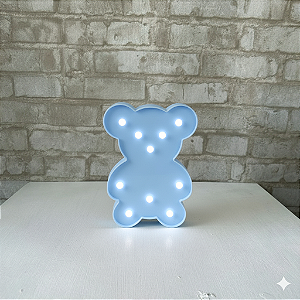 Alugue Ursinho de LED Azul Lúminaria (Pilhas não inclusa)