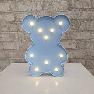 Alugue Ursinho de LED Lúminaria (Pilhas não inclusa) - Azul