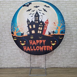 Alugue Estrutura Painel Redondo e a Capa do Tema Halloween ( Modelo 01)