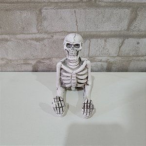 Alugue Caveira de Porcelana Branco Halloween
