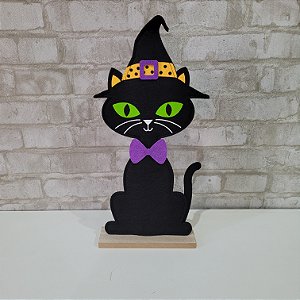 Alugue Gato Preto de Feltro Halloween