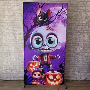 Alugue Estrutura Painel Retangular e a Capa do Tema Halloween ( Modelo 04)