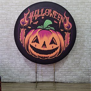 Alugue Estrutura Painel Redondo e a Capa de Tecido do Tema - Halloween