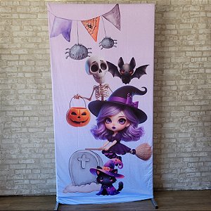 Alugue Estrutura Painel Retangular e a Capa do Tema Halloween ( Modelo 09)