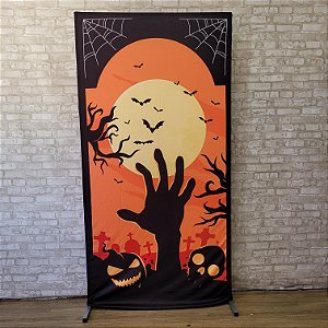 Alugue Estrutura Painel Retangular e a Capa do Tema Halloween ( Modelo 11)