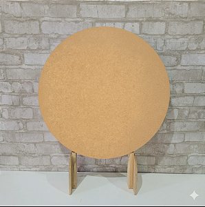 Alugue Estrutura Mini Painel Redondo de MDF