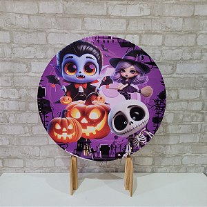 Alugue Estrutura Mini Painel Redondo e a Mini Capa do Tema Halloween (modelo 02)
