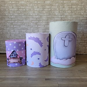 Alugue Trio de Cilindros e as Capas do Tema Halloween (Modelo 03)