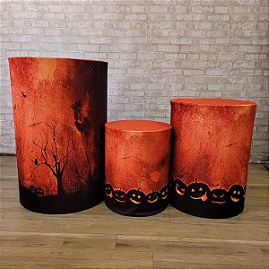 Alugue Trio de Cilindros e as Capas do Tema Halloween (Modelo 04)