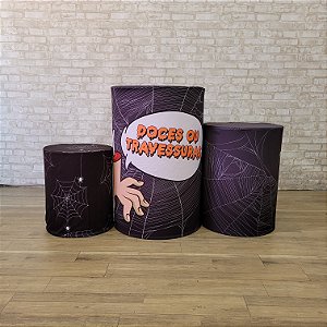 Alugue Trio de Cilindros e as Capas do Tema Halloween (Modelo 05)