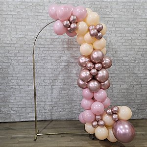 Compre Balão Para Festa Decoração 3 Metros Tons de Rosa ( Cores Metalizadas )