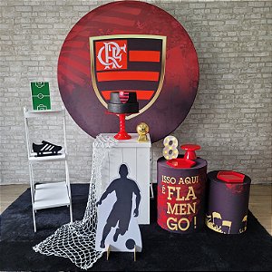 Alugue Tema Para Festa Decoração Flamengo Tecido ( Modelo 4 )