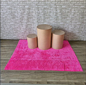 Alugue Tapete Pelucia - Rosa Pink