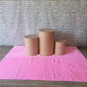 Alugue Tapete Pelucia - Rosa Chiclete