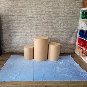 Alugue Tapete Aveludado - Azul Claro