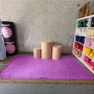 Alugue Tapete Aveludado - Magenta